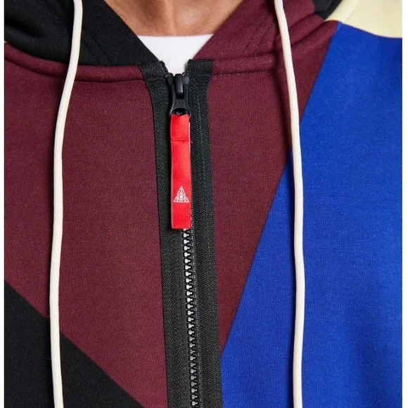 Nike Kylie Irving Fleece Full Zip Hoodie Multicolor Block - Picture 6 of 11